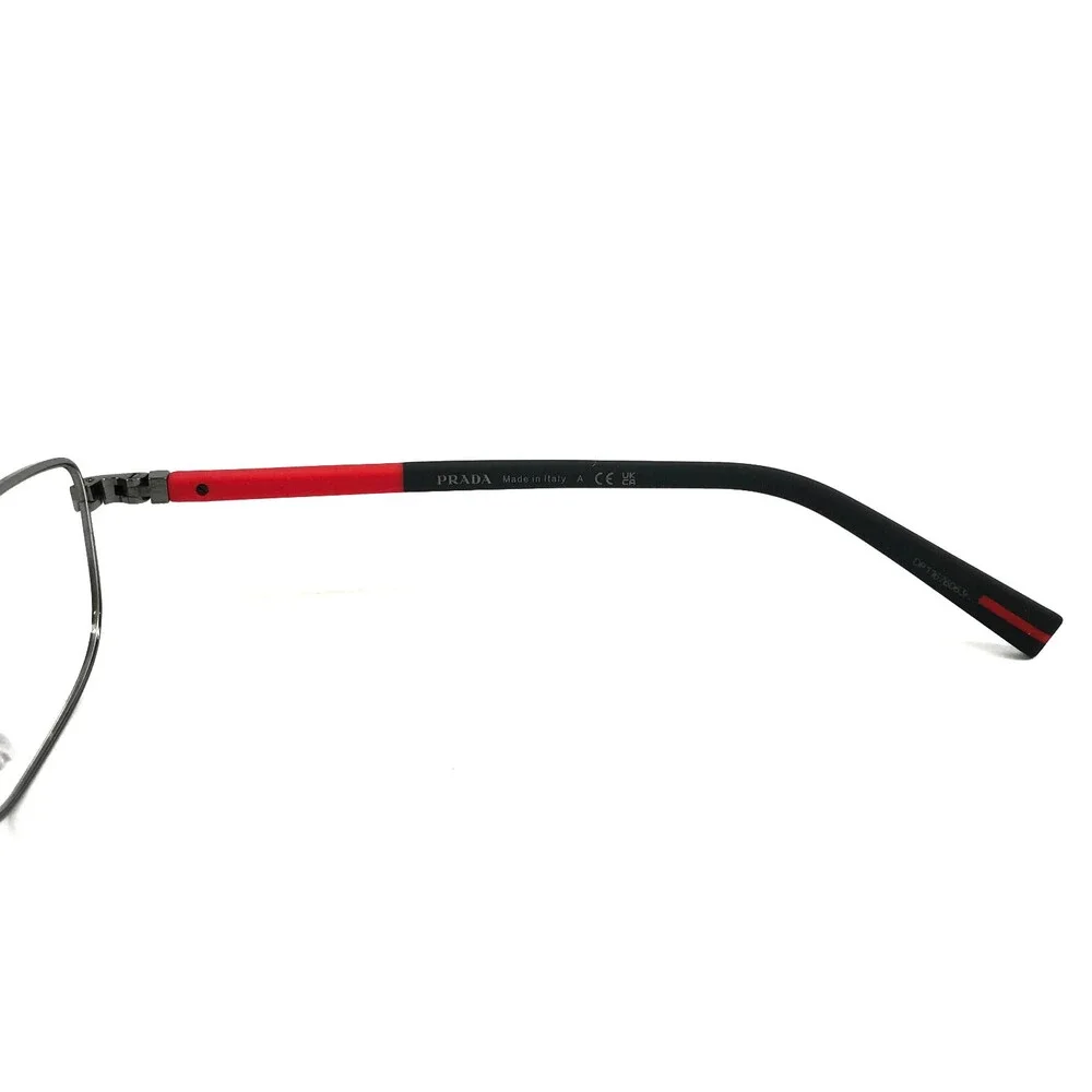 Prada Linea Rossa Eyeglasses Frames VPS50S 5AV-1O1 Gunmetal Rubberized 55-17-145